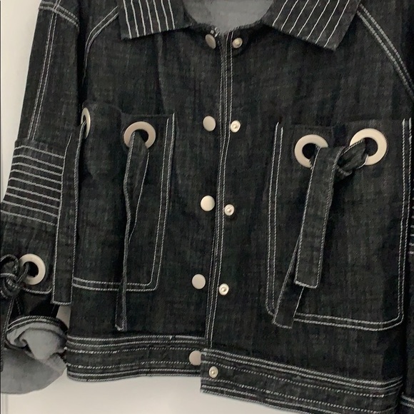 Oversized denim jacket - Picture 2 of 4